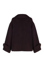 Carica l'immagine nel visualizzatore di Gallery, Cappotto corto oversize in lana
