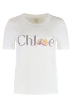 Carica l'immagine nel visualizzatore di Gallery, T-shirt baby fit con logo in jersey di cotone
