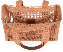 Carica l'immagine nel visualizzatore di Gallery, Tote bag East-West Summer Banana in rafia
