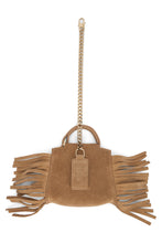 Load image into Gallery viewer, Charm Sveva in leather with fringes
