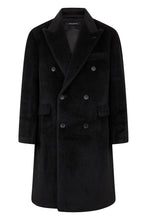 Load image into Gallery viewer, Double-breasted coat in alpaca and wool blend
