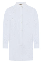Carica l'immagine nel visualizzatore di Gallery, Camicia in cotone con pizzo sangallo
