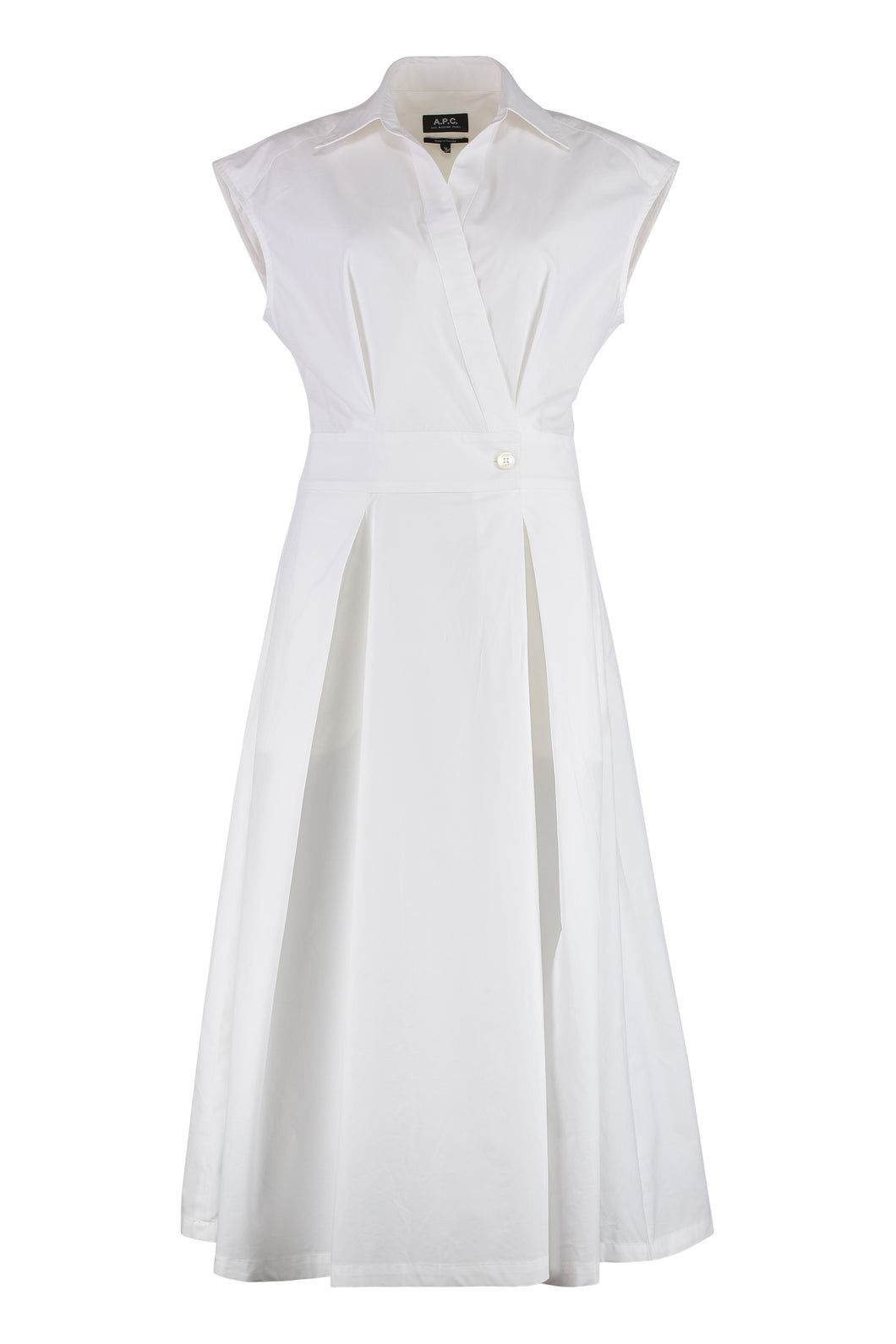 Abito chemisier in popeline di cotone