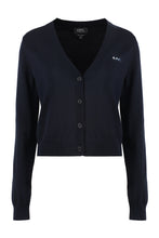Carica l'immagine nel visualizzatore di Gallery, Cardigan Josephine in cotone con logo

