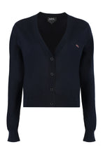 Carica l'immagine nel visualizzatore di Gallery, Cardigan Berenice in cotone con logo
