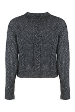 Carica l'immagine nel visualizzatore di Gallery, Maglia boxy in misto alpaca
