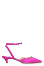 Carica l'immagine nel visualizzatore di Gallery, Slingback in raso con applicazione gioiello
