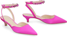 Carica l'immagine nel visualizzatore di Gallery, Slingback in raso con applicazione gioiello
