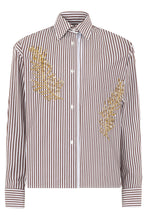Carica l'immagine nel visualizzatore di Gallery, Camicia a righe con strass
