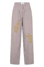 Carica l'immagine nel visualizzatore di Gallery, Pantaloni a righe con strass
