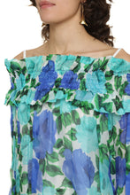 Carica l'immagine nel visualizzatore di Gallery, Blusa in crêpe con volant
