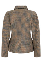 Load image into Gallery viewer, Wool jacket with houndstooth pattern
