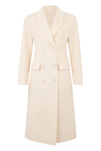 Carica l'immagine nel visualizzatore di Gallery, Cappotto Elegante Crema con Cintura e Tasca

