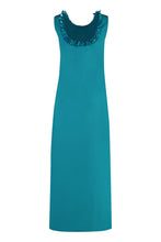 Carica l&#39;immagine nel visualizzatore di Gallery, Abito con applicazioni floreali
