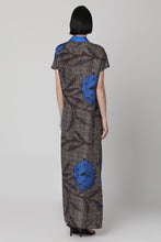 Carica l&#39;immagine nel visualizzatore di Gallery, Abito chemisier in seta stampata
