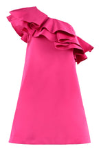 Load image into Gallery viewer, Ruffled one-shoulder dress

