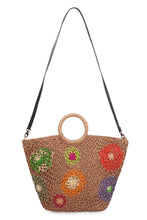 Carica l'immagine nel visualizzatore di Gallery, Borsa a mano Daddy Fleur M in rafia

