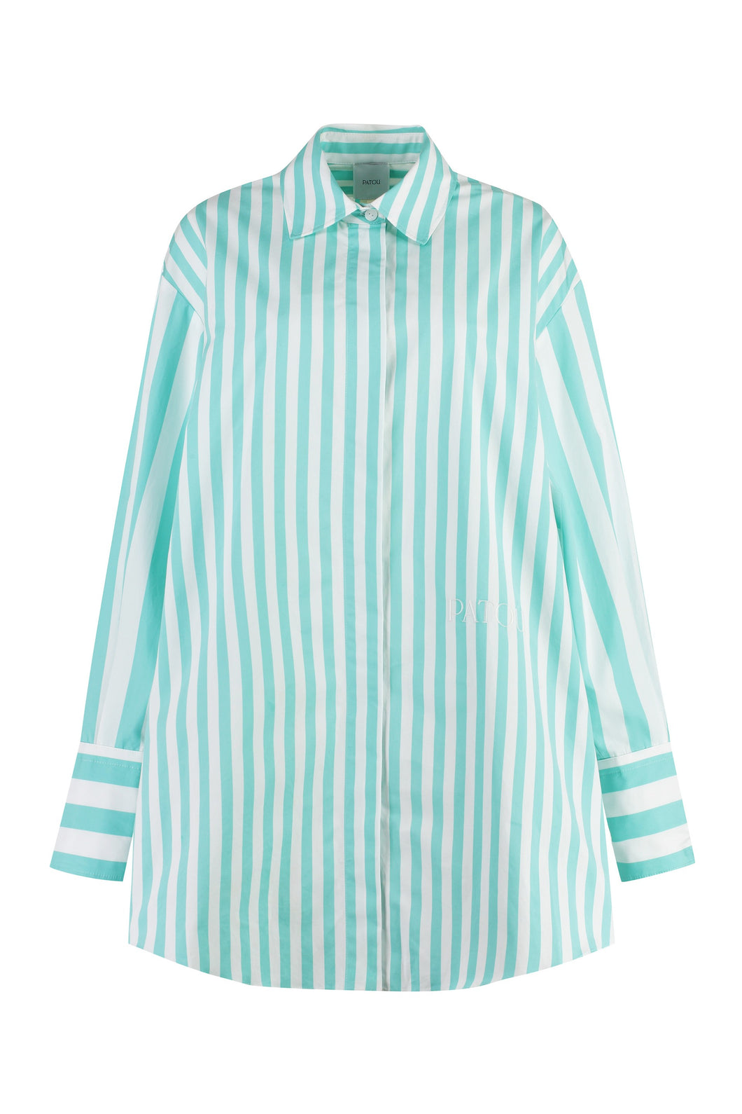 Abito chemisier in cotone a righe