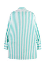 Carica l&#39;immagine nel visualizzatore di Gallery, Abito chemisier in cotone a righe

