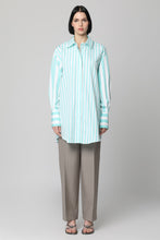 Carica l&#39;immagine nel visualizzatore di Gallery, Abito chemisier in cotone a righe
