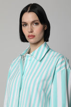 Carica l&#39;immagine nel visualizzatore di Gallery, Abito chemisier in cotone a righe
