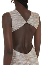 Carica l&#39;immagine nel visualizzatore di Gallery, Abito in maglia lurex motivo fantasia
