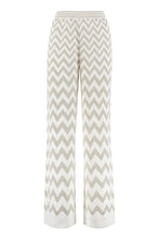 Carica l'immagine nel visualizzatore di Gallery, Pantaloni in maglia con motivo chevron
