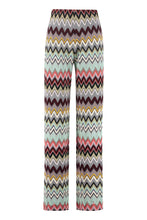 Carica l'immagine nel visualizzatore di Gallery, Pantaloni in maglia con motivo chevron
