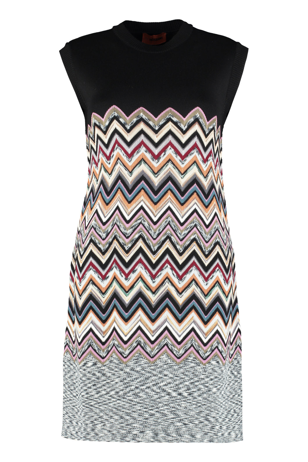 Abito in maglia motivo chevron