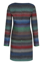 Load image into Gallery viewer, Chevron lurex knit dress
