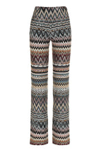 Carica l'immagine nel visualizzatore di Gallery, Pantaloni in maglia con motivo chevron
