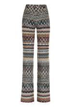 Carica l'immagine nel visualizzatore di Gallery, Pantaloni in maglia con motivo chevron
