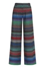 Carica l'immagine nel visualizzatore di Gallery, Pantaloni in maglia con motivo chevron lurex
