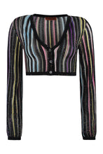 Carica l'immagine nel visualizzatore di Gallery, Cardigan in maglia jacquard
