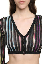 Carica l'immagine nel visualizzatore di Gallery, Cardigan in maglia jacquard
