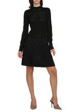 Load image into Gallery viewer, Geometric jacquard wool dress
