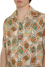 Carica l'immagine nel visualizzatore di Gallery, Camicia a maniche corte Jeu de Cartes in misto cotone
