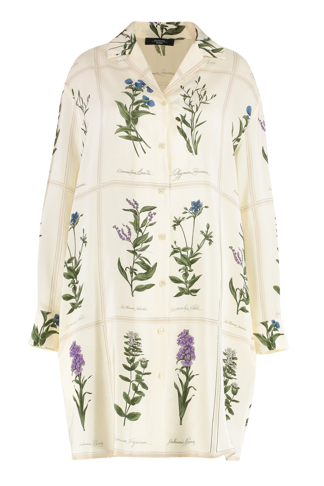 Abito Eccesso in crêpe-de-chine stampato