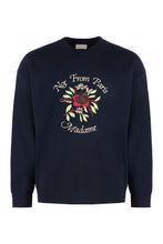 Carica l'immagine nel visualizzatore di Gallery, Maglione girocollo Slogan Fleurs in lana

