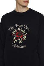 Carica l'immagine nel visualizzatore di Gallery, Maglione girocollo Slogan Fleurs in lana
