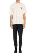 Load image into Gallery viewer, Slogan Fleurs cotton crew-neck T-shirt
