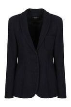 Carica l'immagine nel visualizzatore di Gallery, Blazer monopetto con motivo chevron
