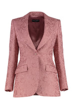 Carica l'immagine nel visualizzatore di Gallery, Blazer jacquard in misto cotone

