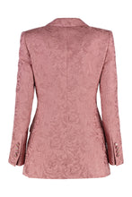 Carica l'immagine nel visualizzatore di Gallery, Blazer jacquard in misto cotone
