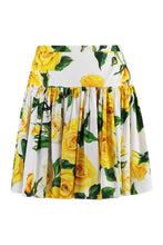 Load image into Gallery viewer, Printed cotton mini skirt
