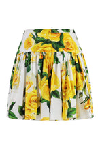 Load image into Gallery viewer, Printed cotton mini skirt
