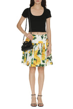 Load image into Gallery viewer, Printed cotton mini skirt

