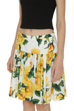 Load image into Gallery viewer, Printed cotton mini skirt
