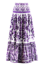 Load image into Gallery viewer, Printed cotton skirt
