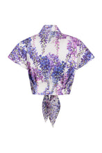 Carica l'immagine nel visualizzatore di Gallery, Camicia crop in cotone stampato
